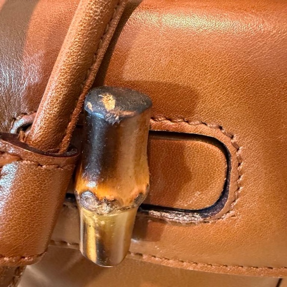 Gucci Bamboo Leather Backpack - Picture 11 of 15